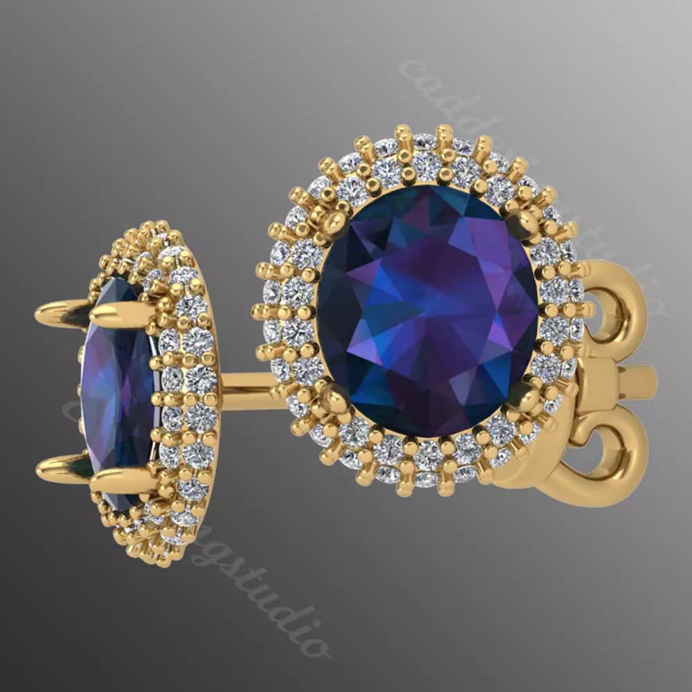 Earrings ri17 3D print model_0