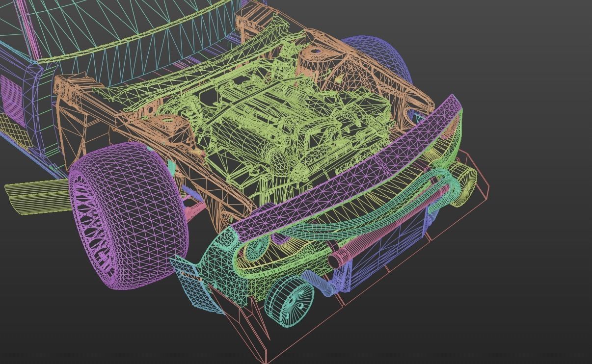 cyber car VRSTY-1 3D model_6