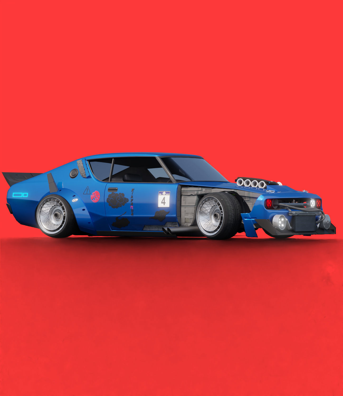 cyber car VRSTY-1 3D model_3