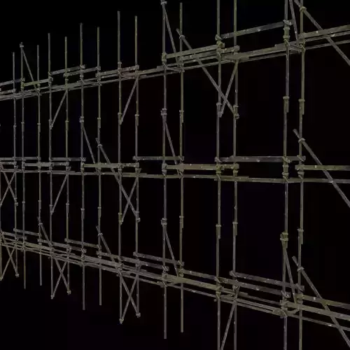 Wooden scaffold tileable set