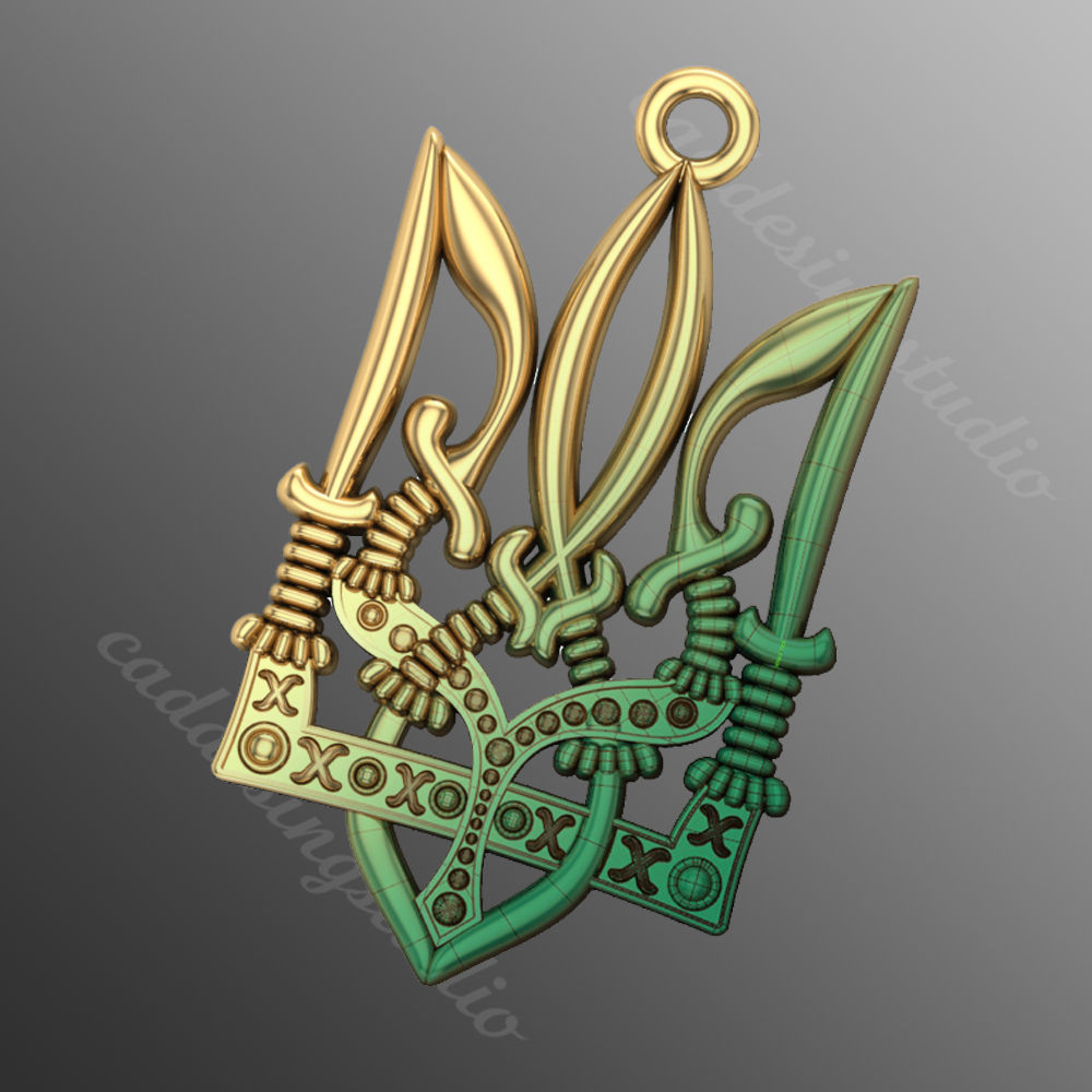 Pendant  bi53 3D print model_1