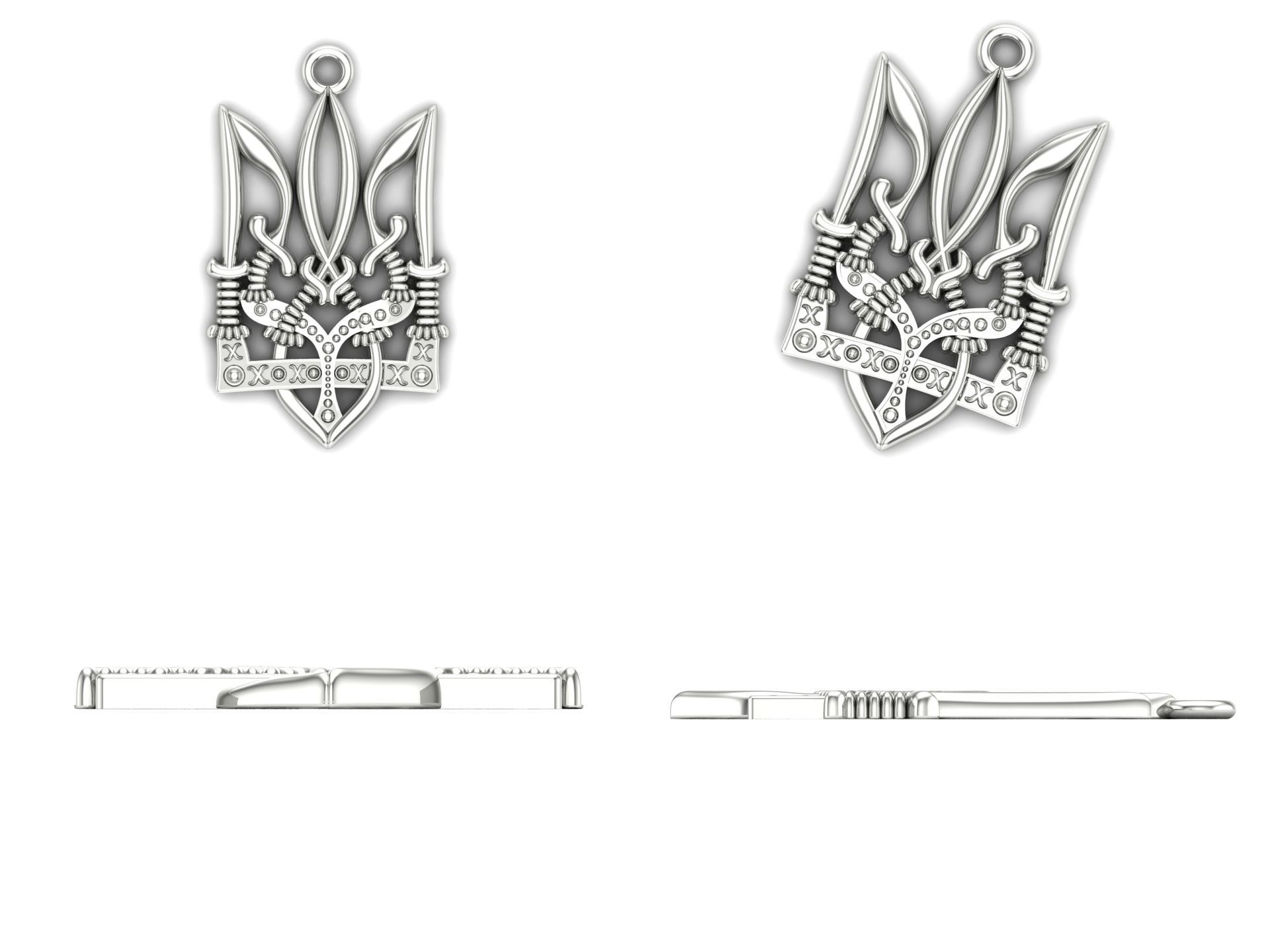 Pendant  bi53 3D print model_5