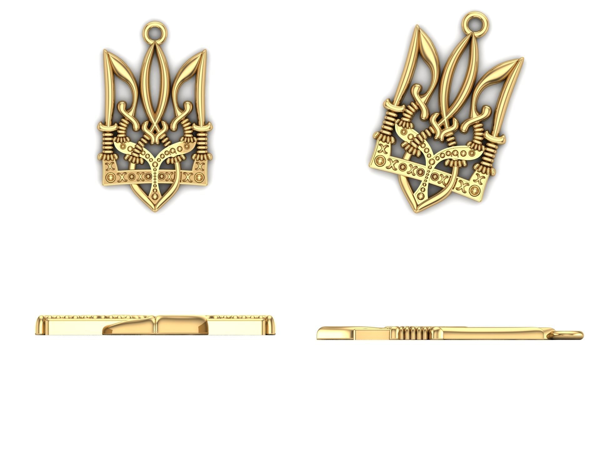 Pendant  bi53 3D print model_3