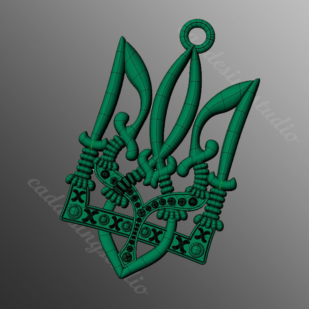 Pendant  bi53 3D print model_2