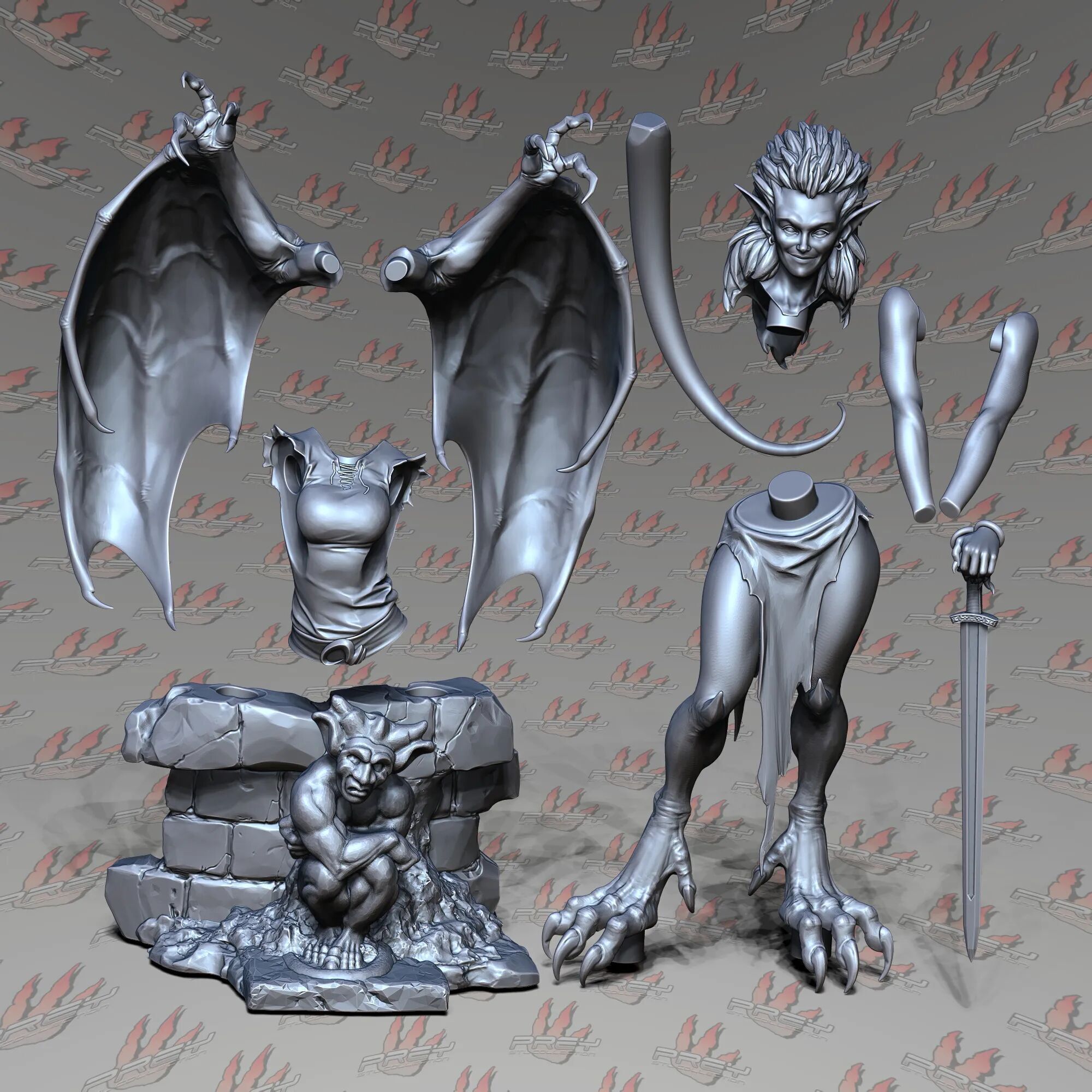 Angela 1-10 3D print model_7