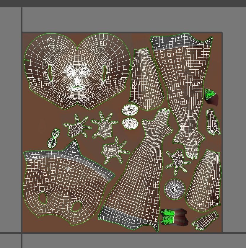 Cartoon High Poly Subdivision Avatar 002 3D Model  Low-poly 3D model_8