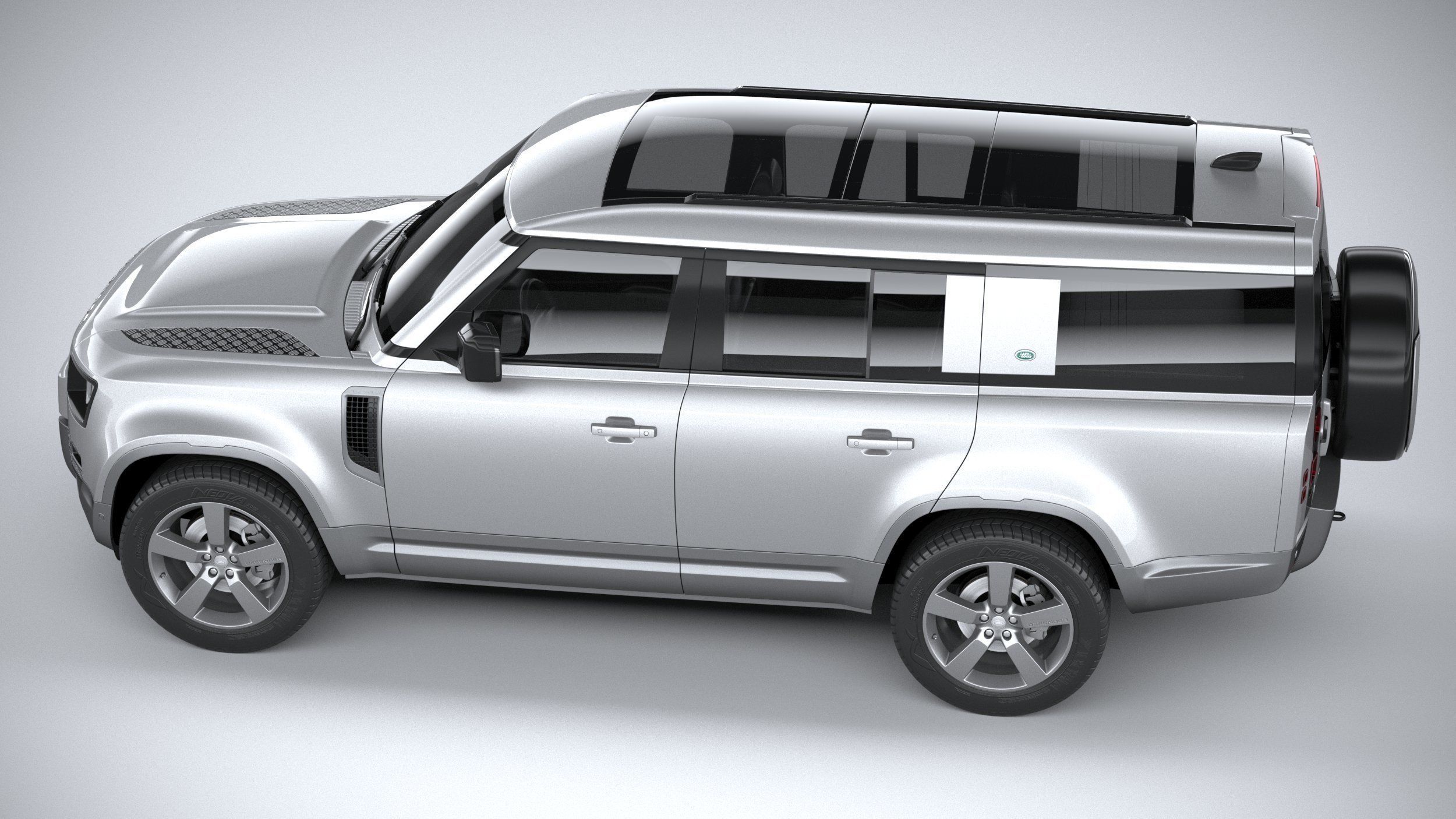 Land Rover Defender 130 2023 3D model_9