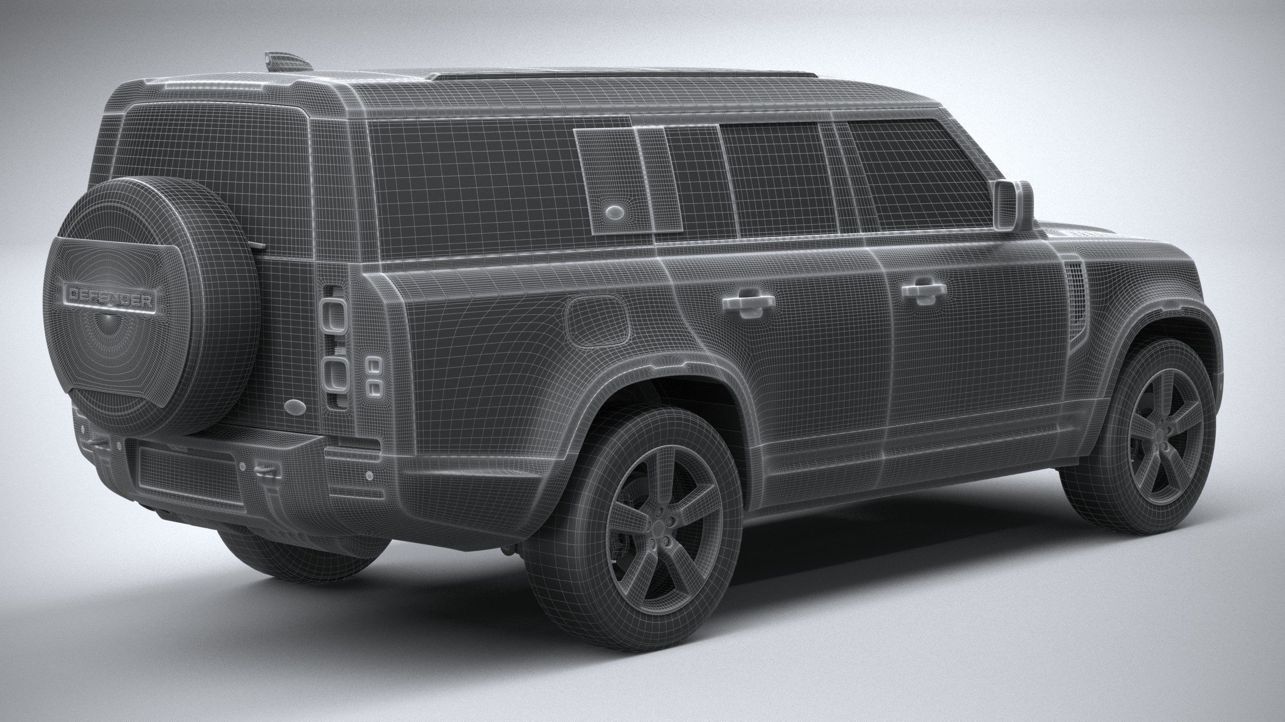 Land Rover Defender 130 2023 3D model_27