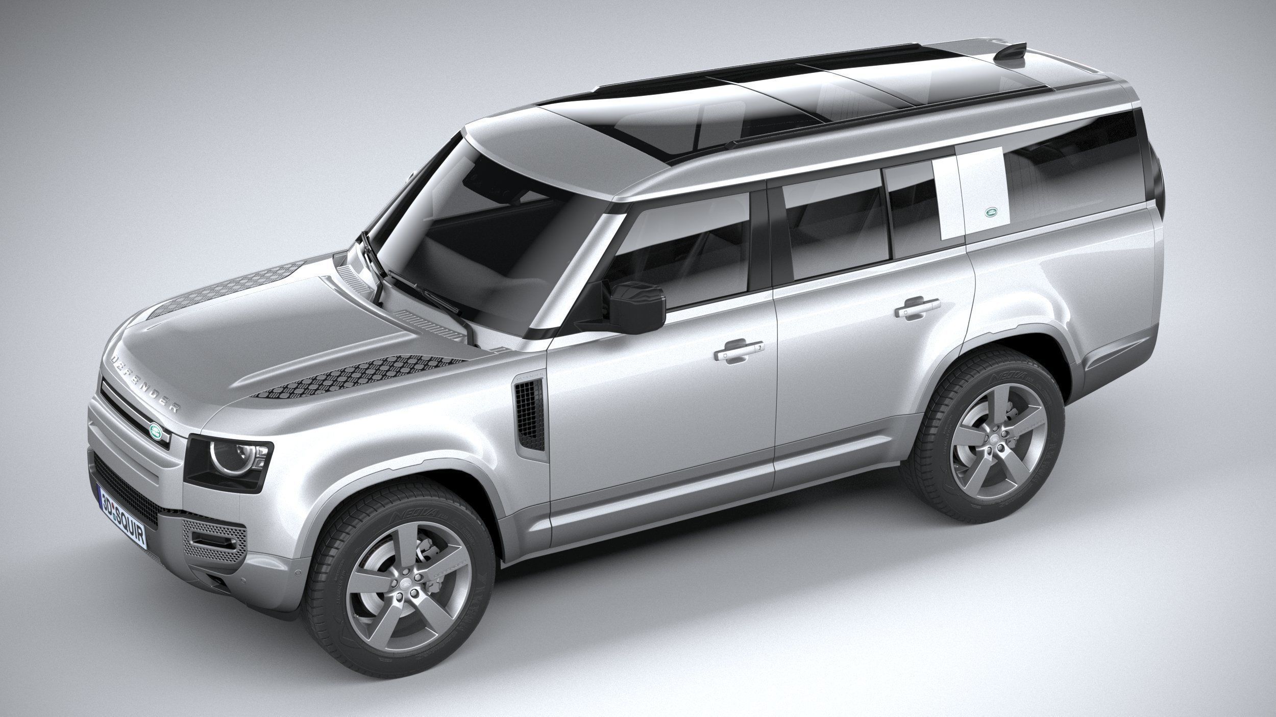 Land Rover Defender 130 2023 3D model_7