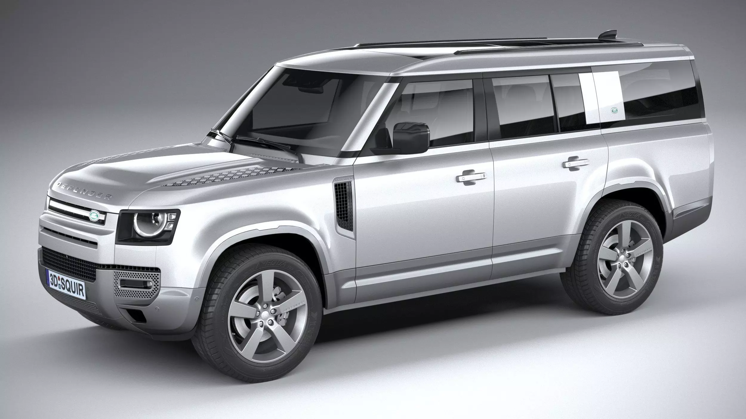 Land Rover Defender 130 2023 3D model_0