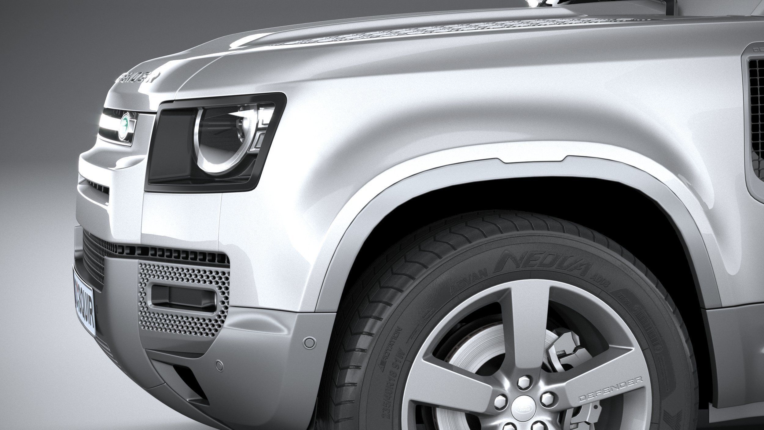 Land Rover Defender 130 2023 3D model_3