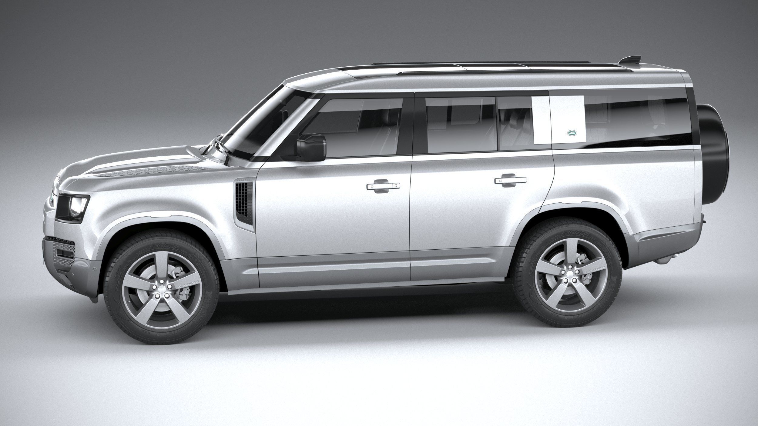 Land Rover Defender 130 2023 3D model_8