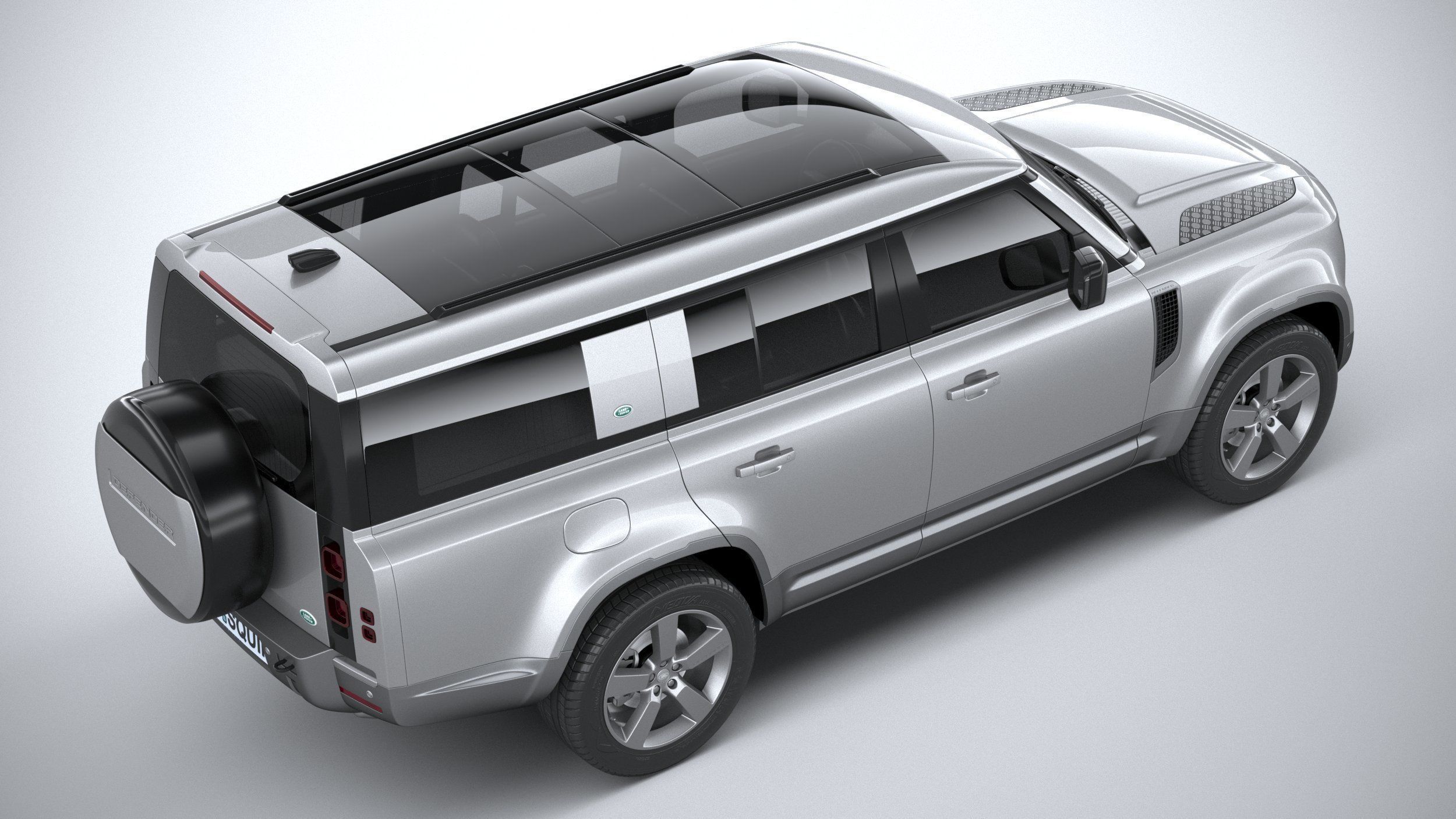 Land Rover Defender 130 2023 3D model_10