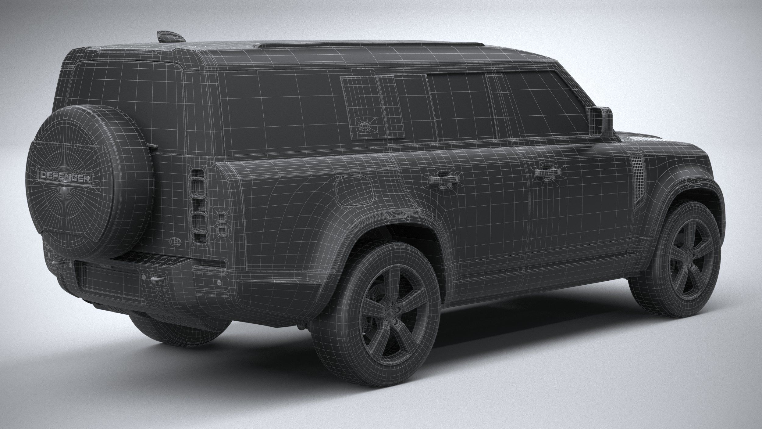 Land Rover Defender 130 2023 3D model_29