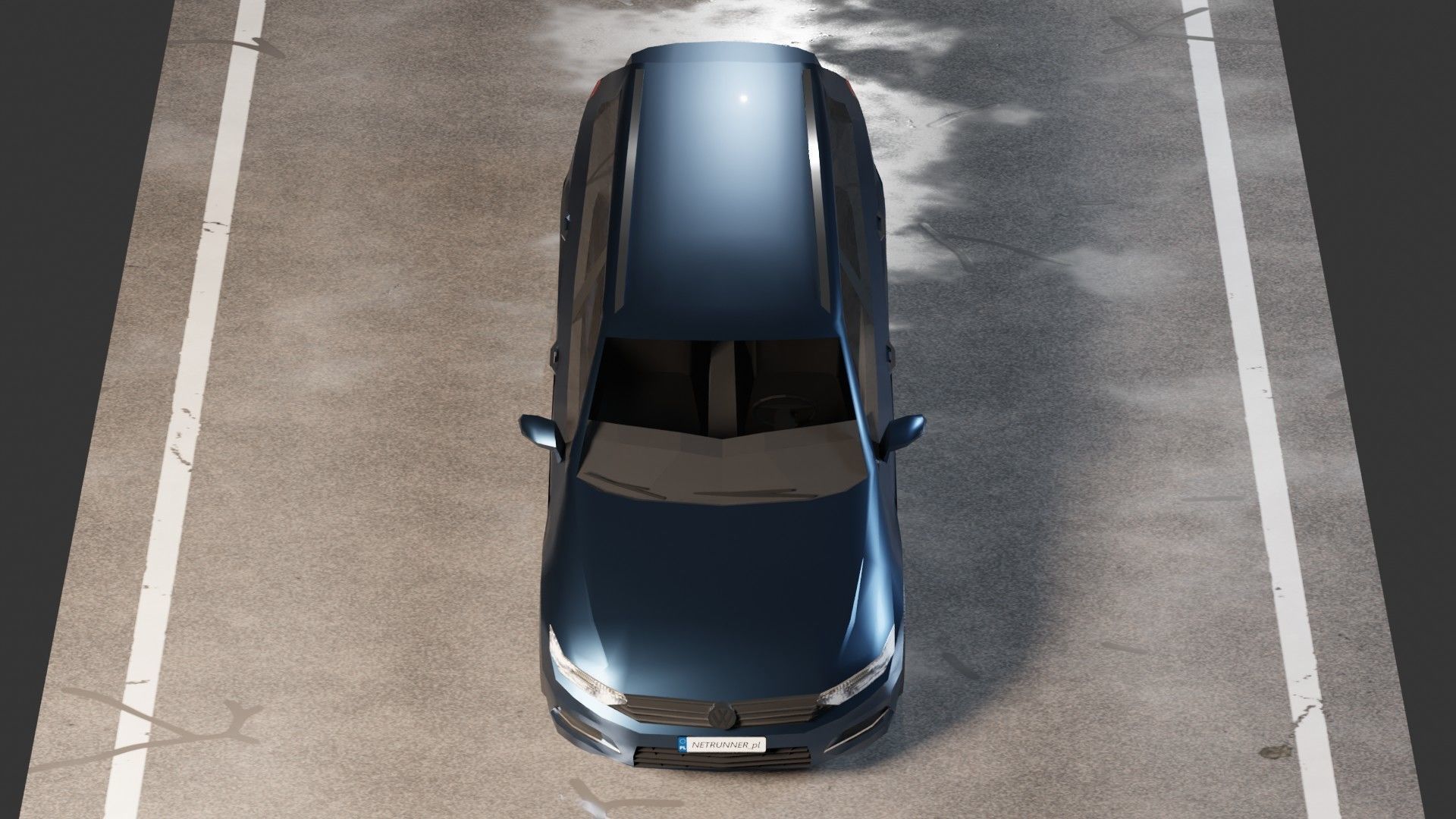 Volkswagen Passat B8 Variant Low-poly 3D model_7