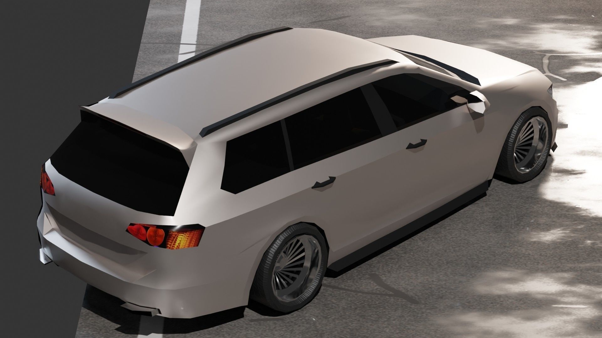 Volkswagen Passat B8 Variant Low-poly 3D model_13