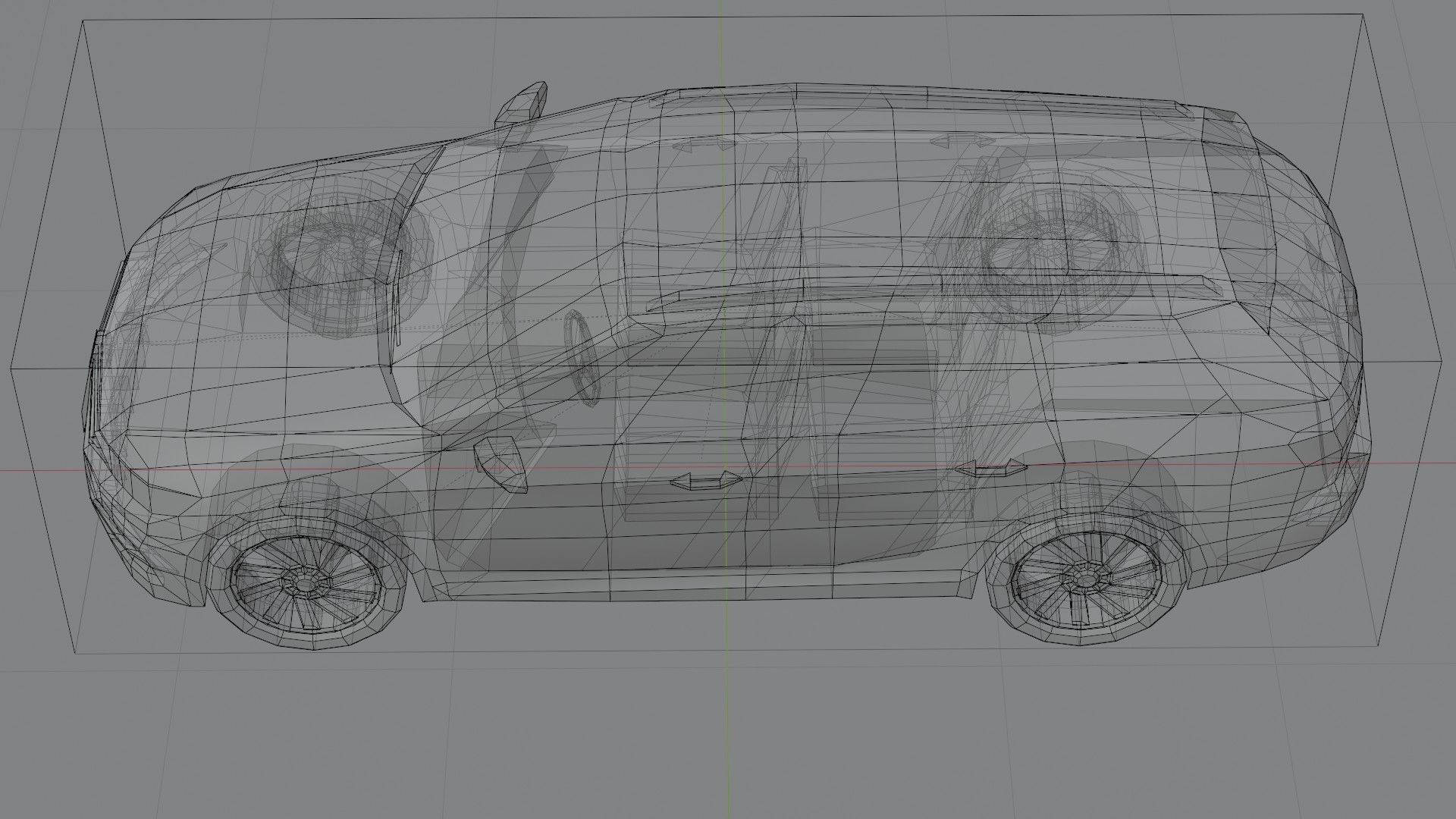 Volkswagen Passat B8 Variant Low-poly 3D model_3