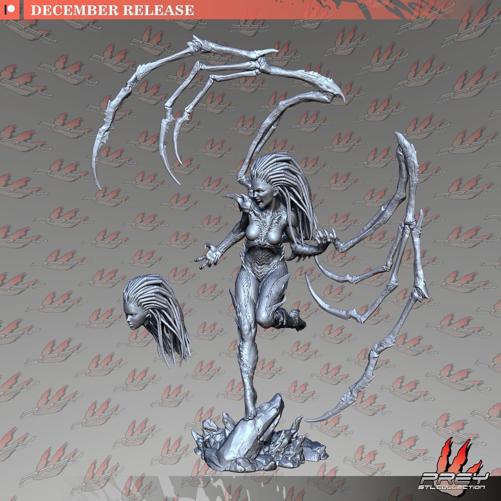 Kerrigan Queen of Blades 1-24 3D print model_4