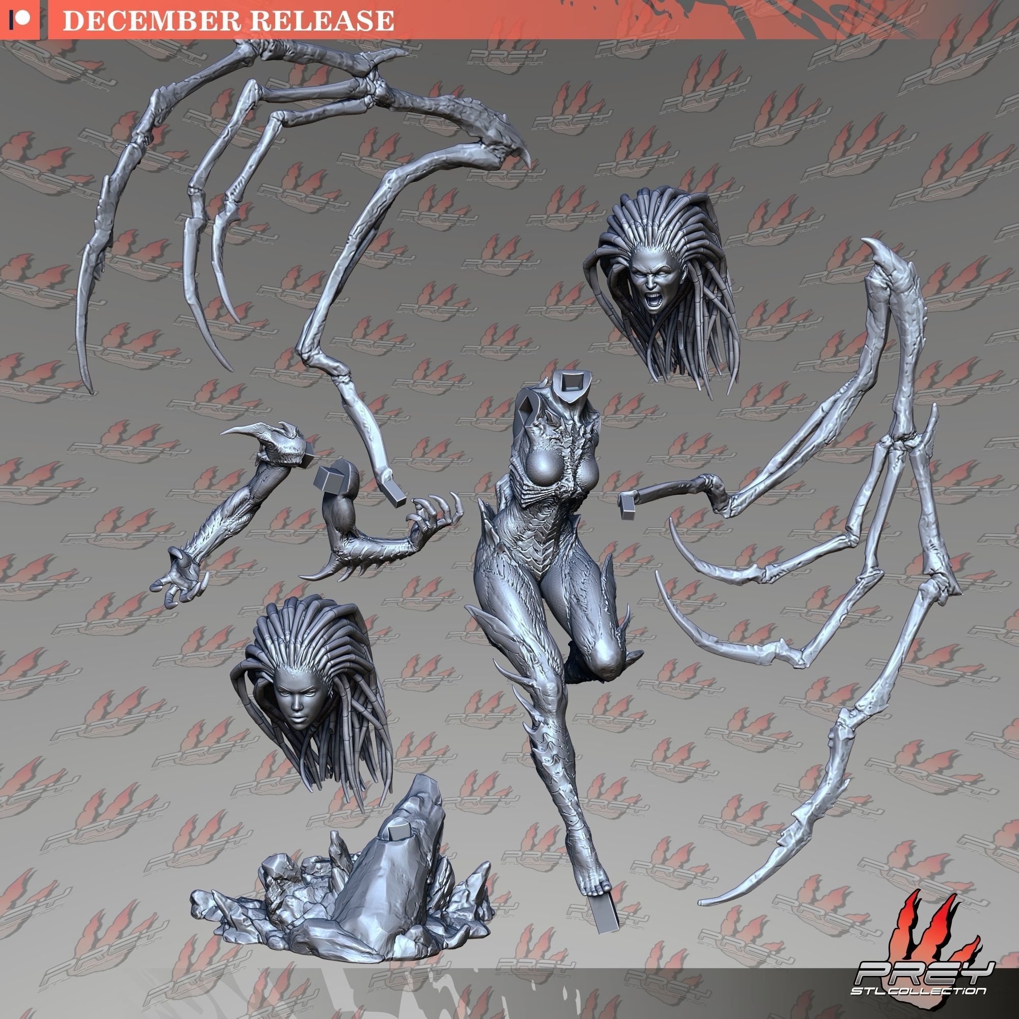 Kerrigan Queen of Blades 1-24 3D print model_5