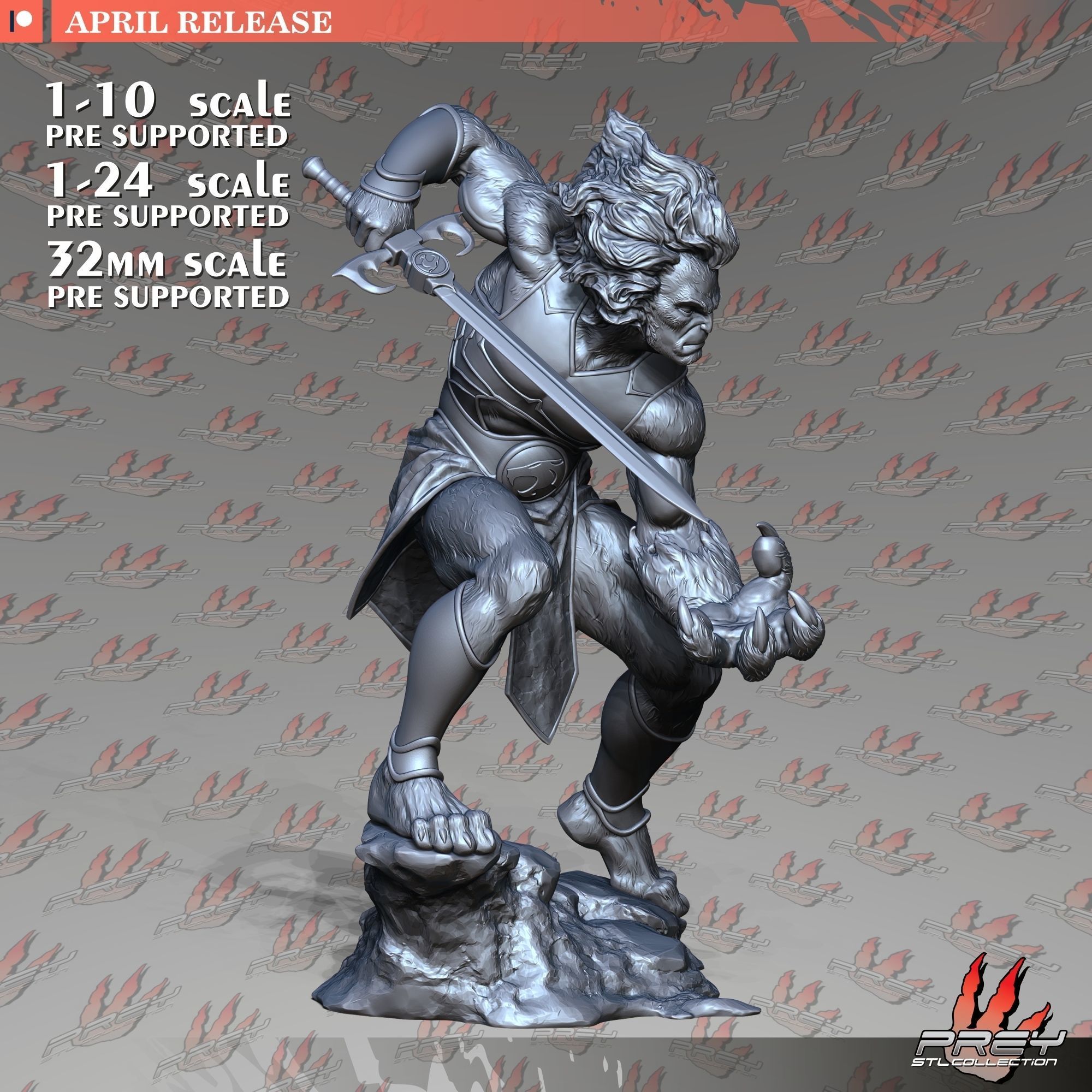 Lion-O 32mm 3D print model_4