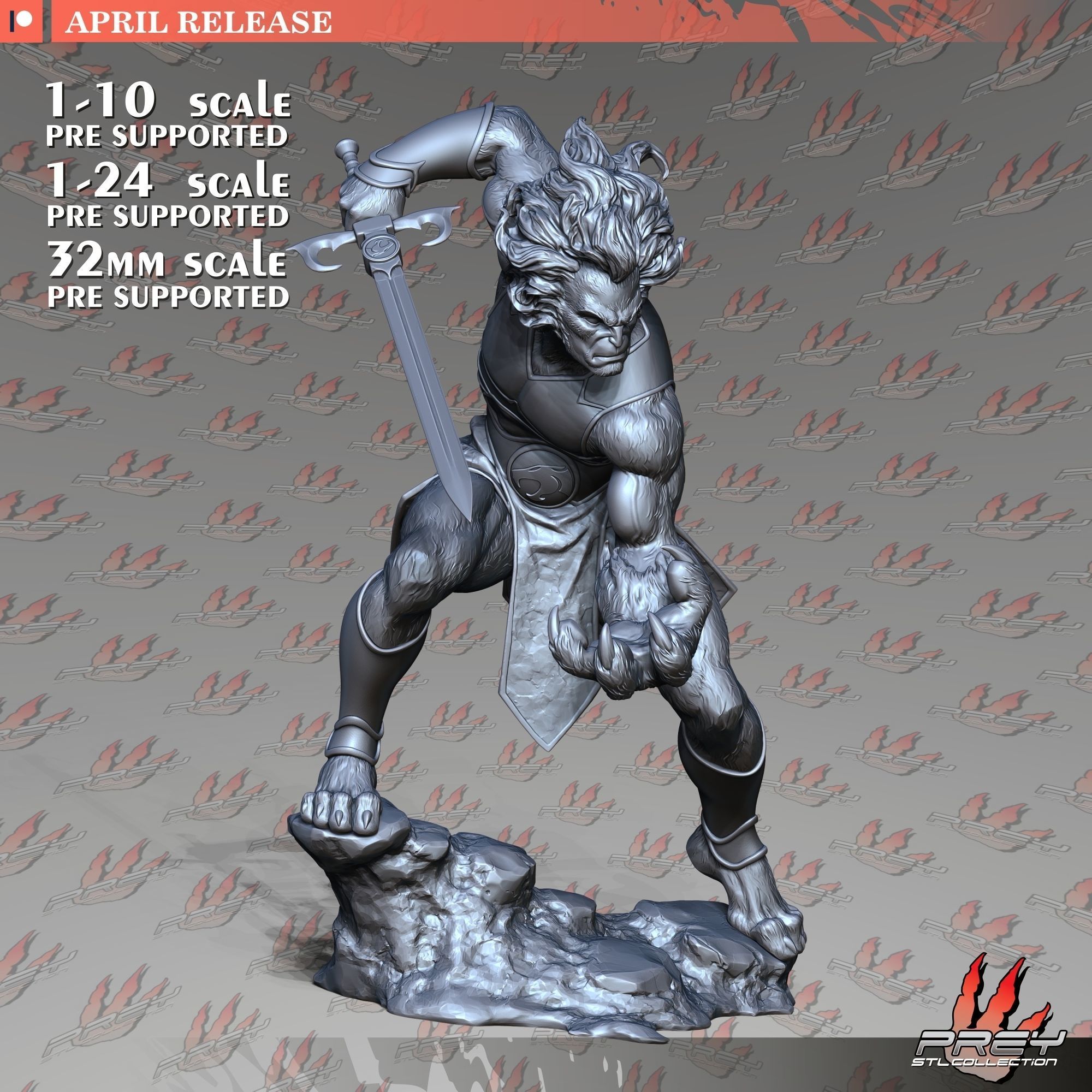 Lion-O 32mm 3D print model_3