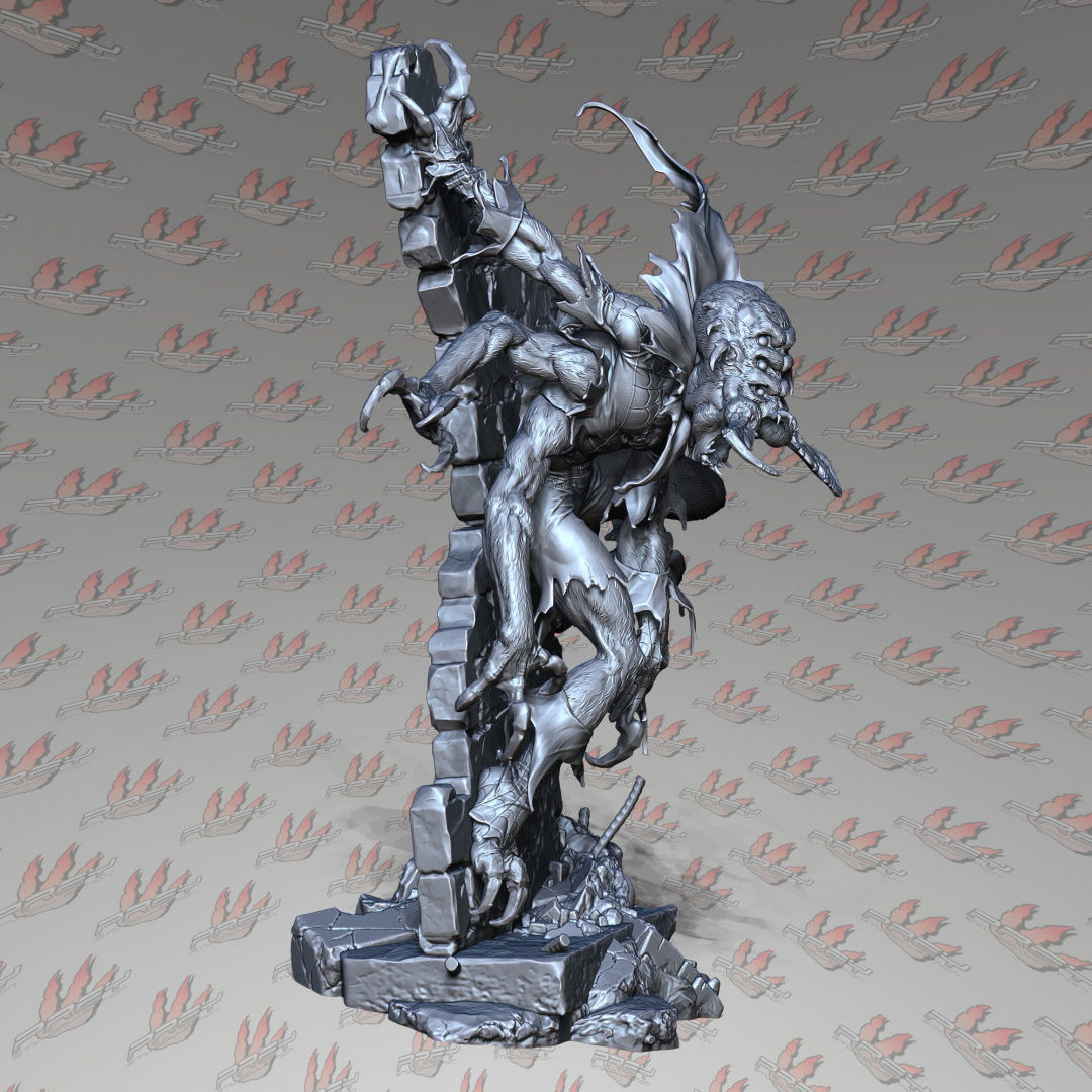 Man-Spider 1-10 3D print model_2