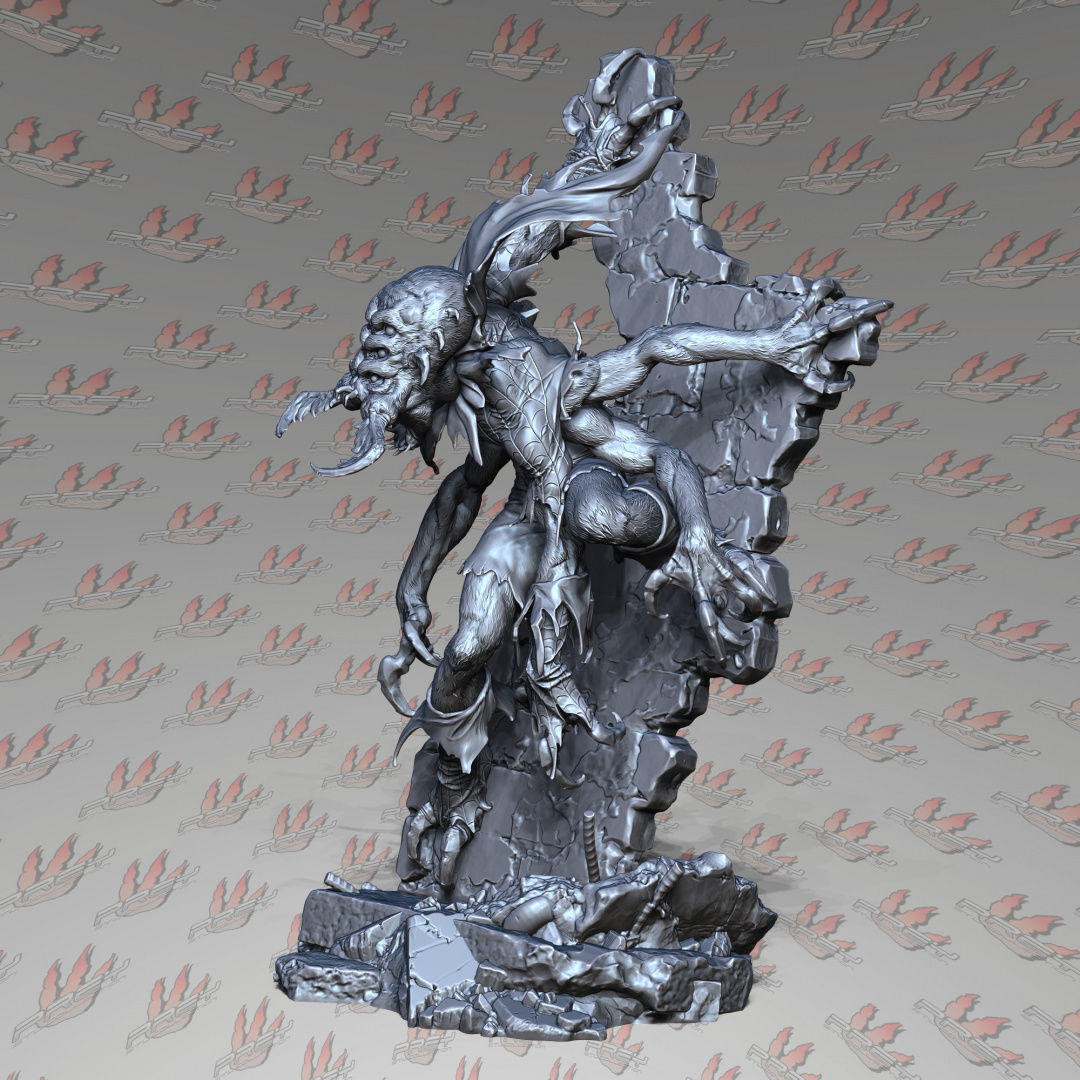 Man-Spider 1-10 3D print model_5