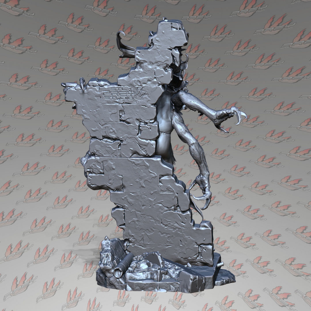 Man-Spider 1-24 3D print model_4