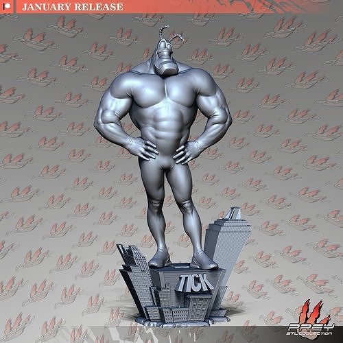 The Tick 1-10 3D print model