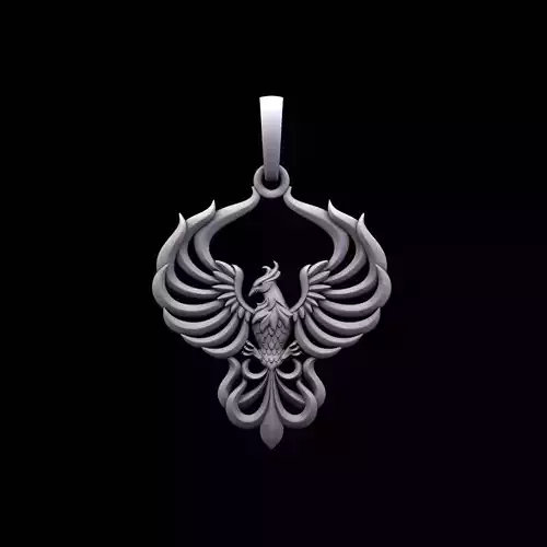 Phoenix pendant 3D print model