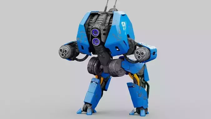 Combat Droid HEXA   rigged