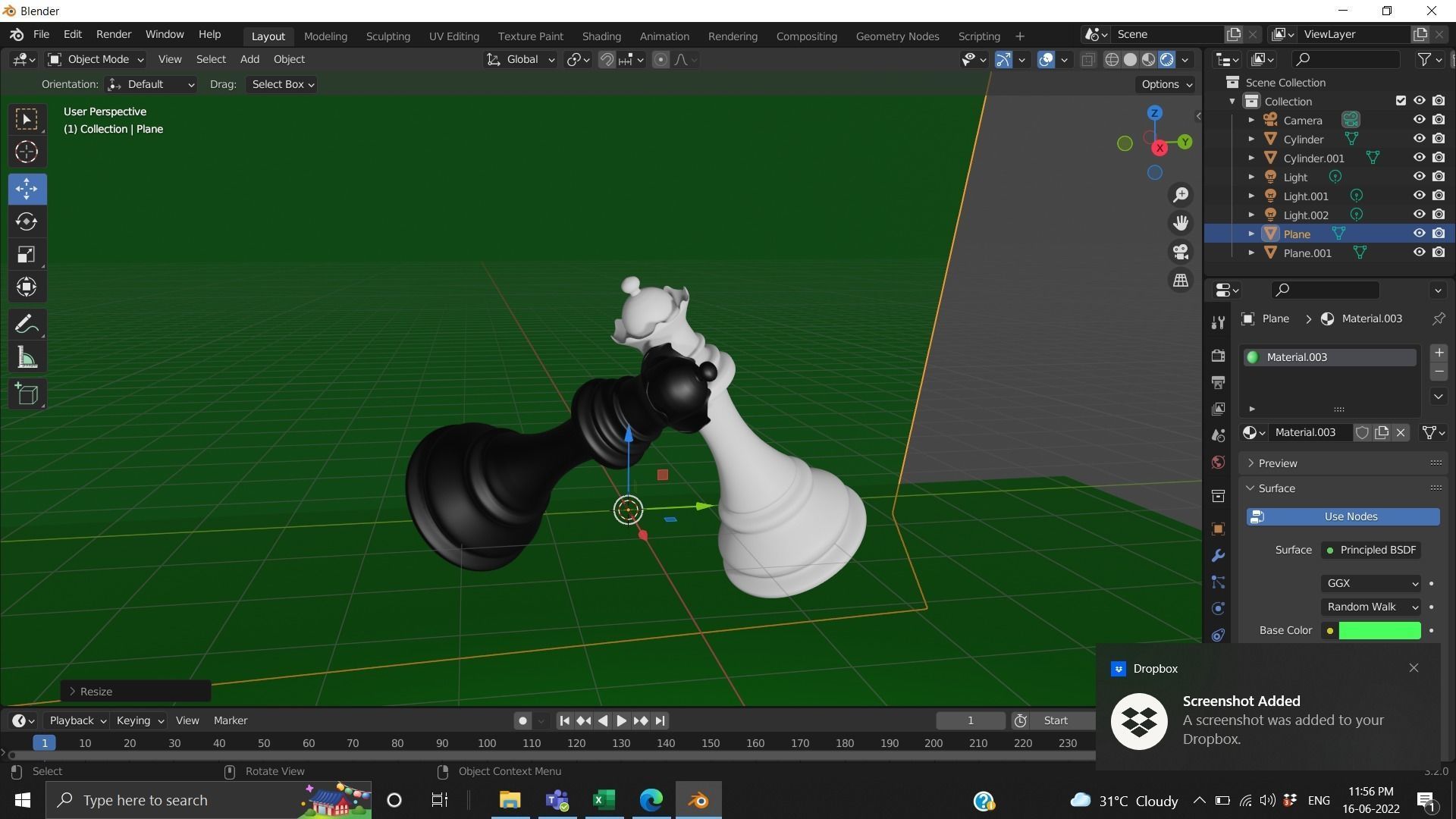 Chess queen  Low-poly 3D model_17