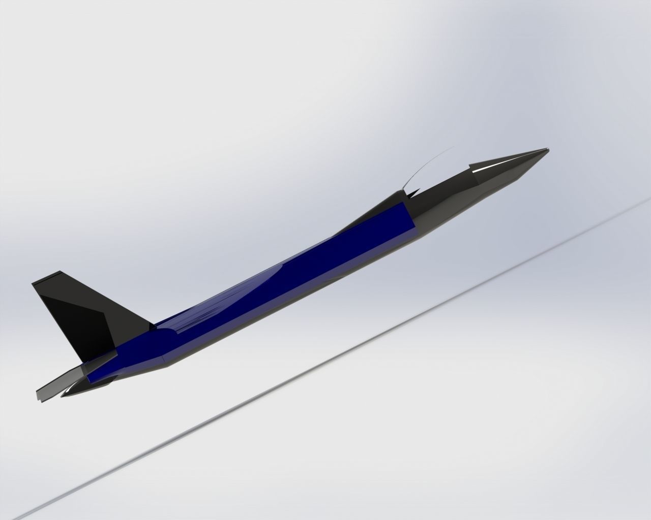 Model airplane design trying 3D model_5