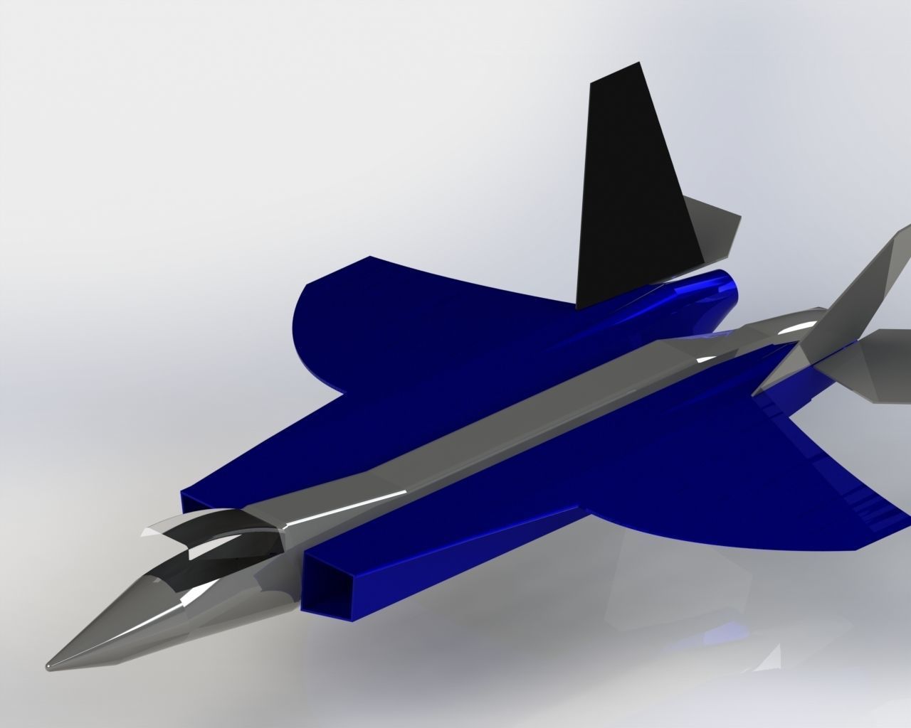 Model airplane design trying 3D model_2