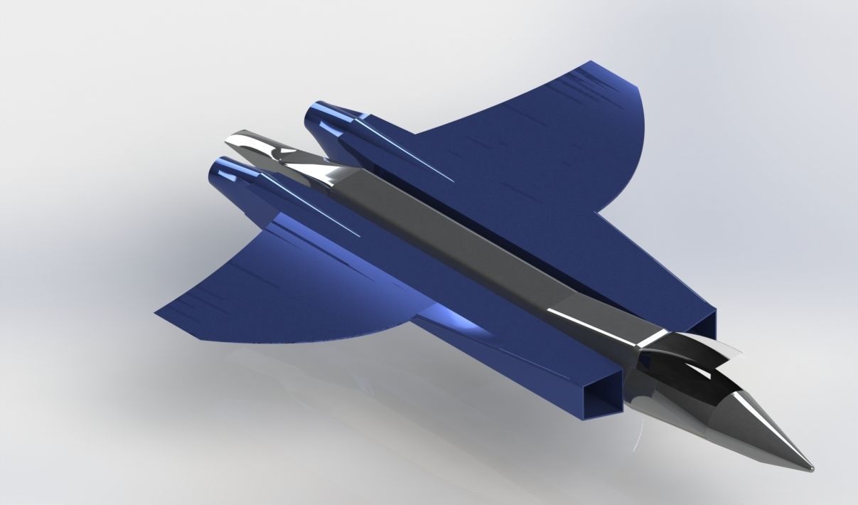 Model airplane design trying 3D model_3