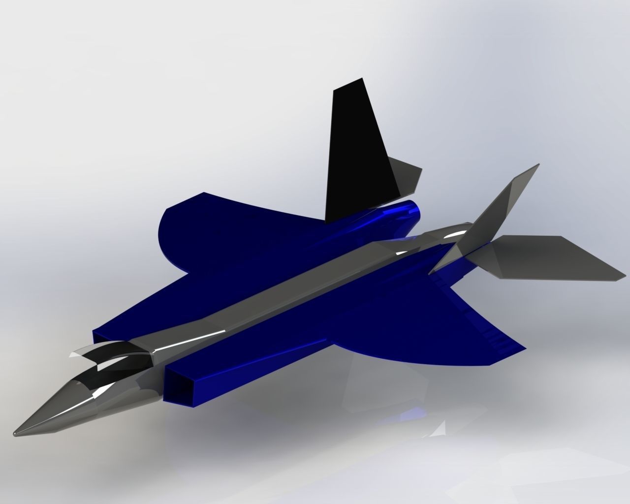 Model airplane design trying 3D model_4