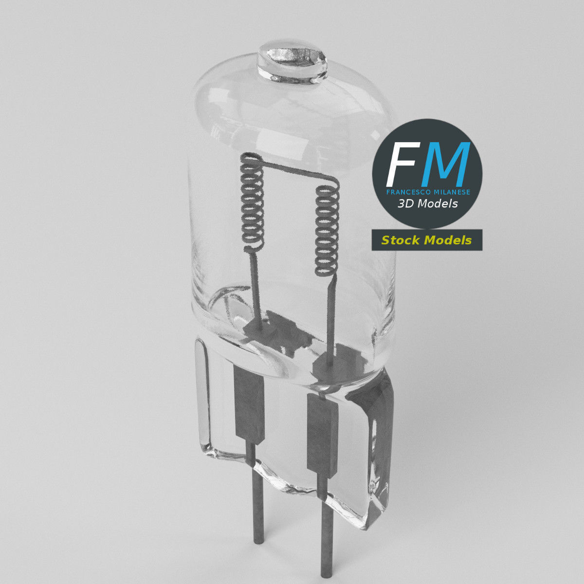 Halogen lamp 3D model_5