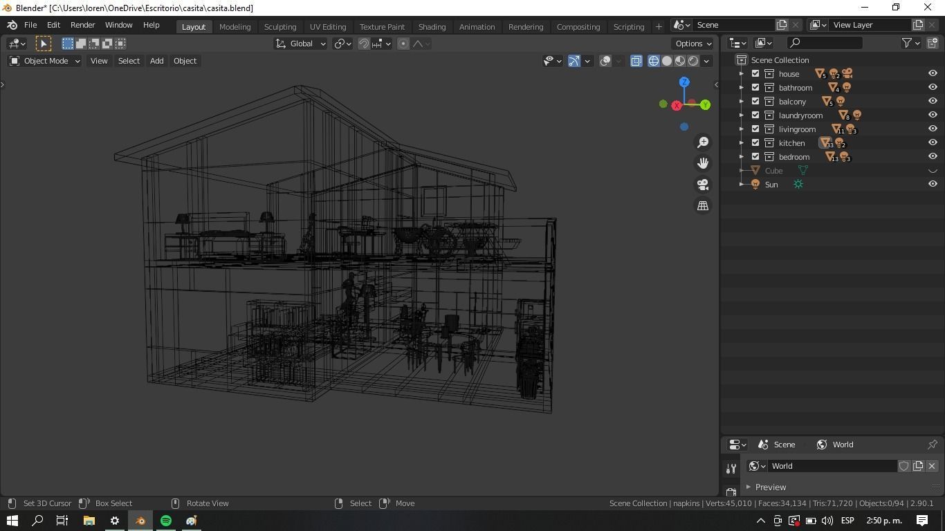 Doll House Game Assets 3D print model_16