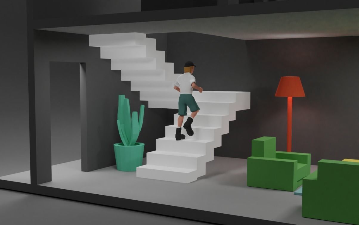 Doll House Game Assets 3D print model_6