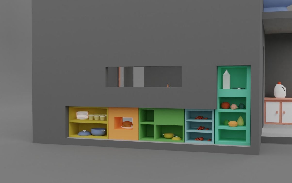 Doll House Game Assets 3D print model_8