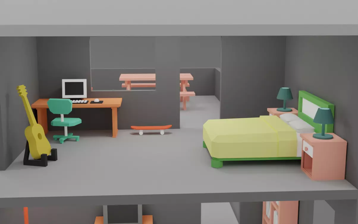 Doll House Game Assets 3D print model_0