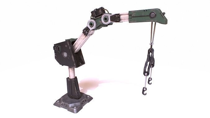 Sci-fi Crane Low-poly 3D model