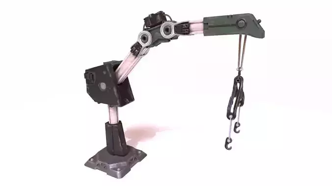 Sci-fi Crane Low-poly 3D model