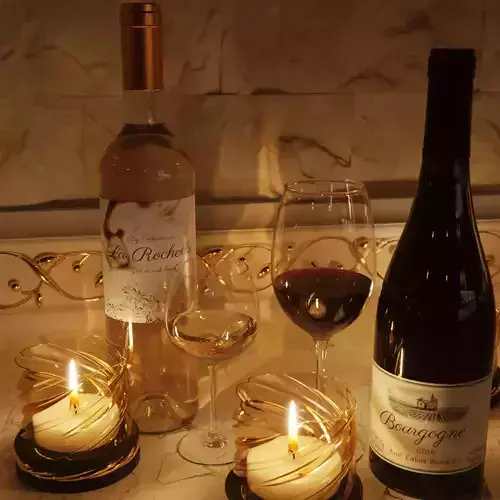 Wine and candles