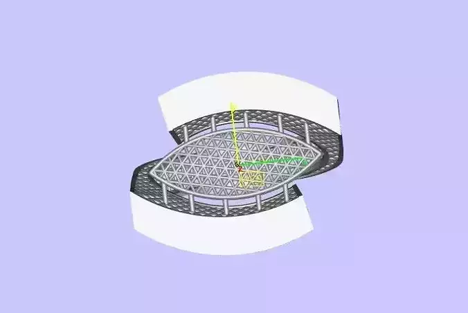 Ladies net ring 3D print model