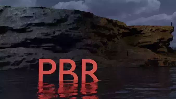 3d mountain rock model