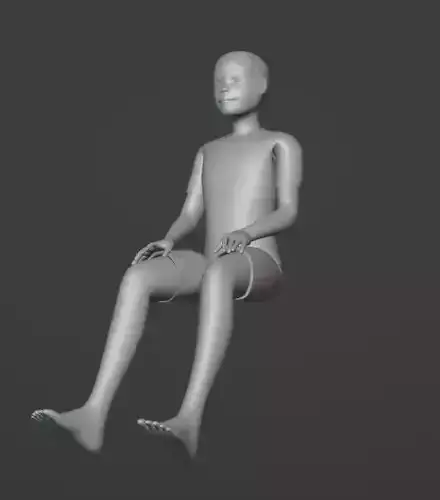 Sitting mannequin