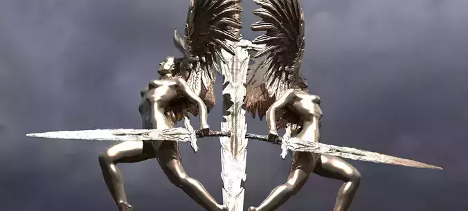 Lady of the lake Holy winged version 3