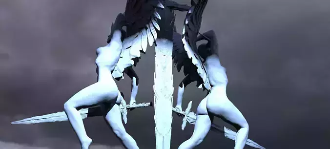 Lady of the lake Holy winged version 2 