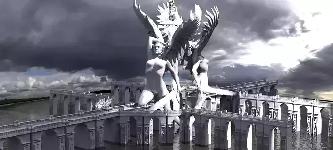 Lady of the lake Bridges 3D